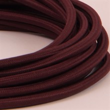 Aubergine textile cable